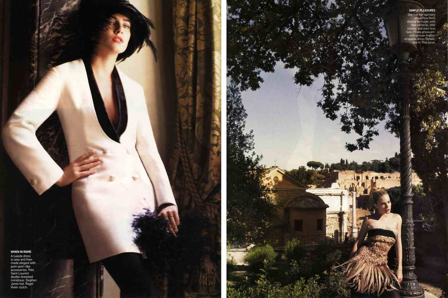 VOGUE USA - 2006
Photographer: Mario Testino
Model: Sienna Miller - Riccardo Scamarcio
Stylist: Tonne Goodman
Location: Rome - Italy