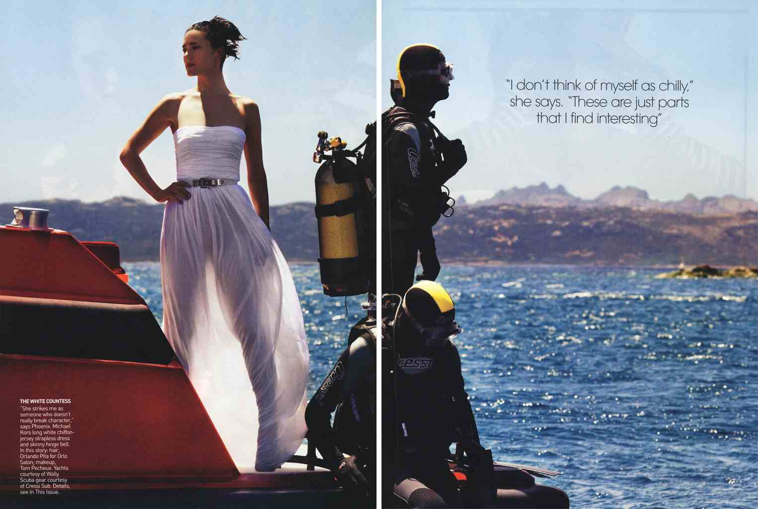 VOGUE USA - 2007
Photographer: Mario Testino
Model: Jennifer Connelly
Stylist: Tonne Goodman
Location: Sardinia - Italy