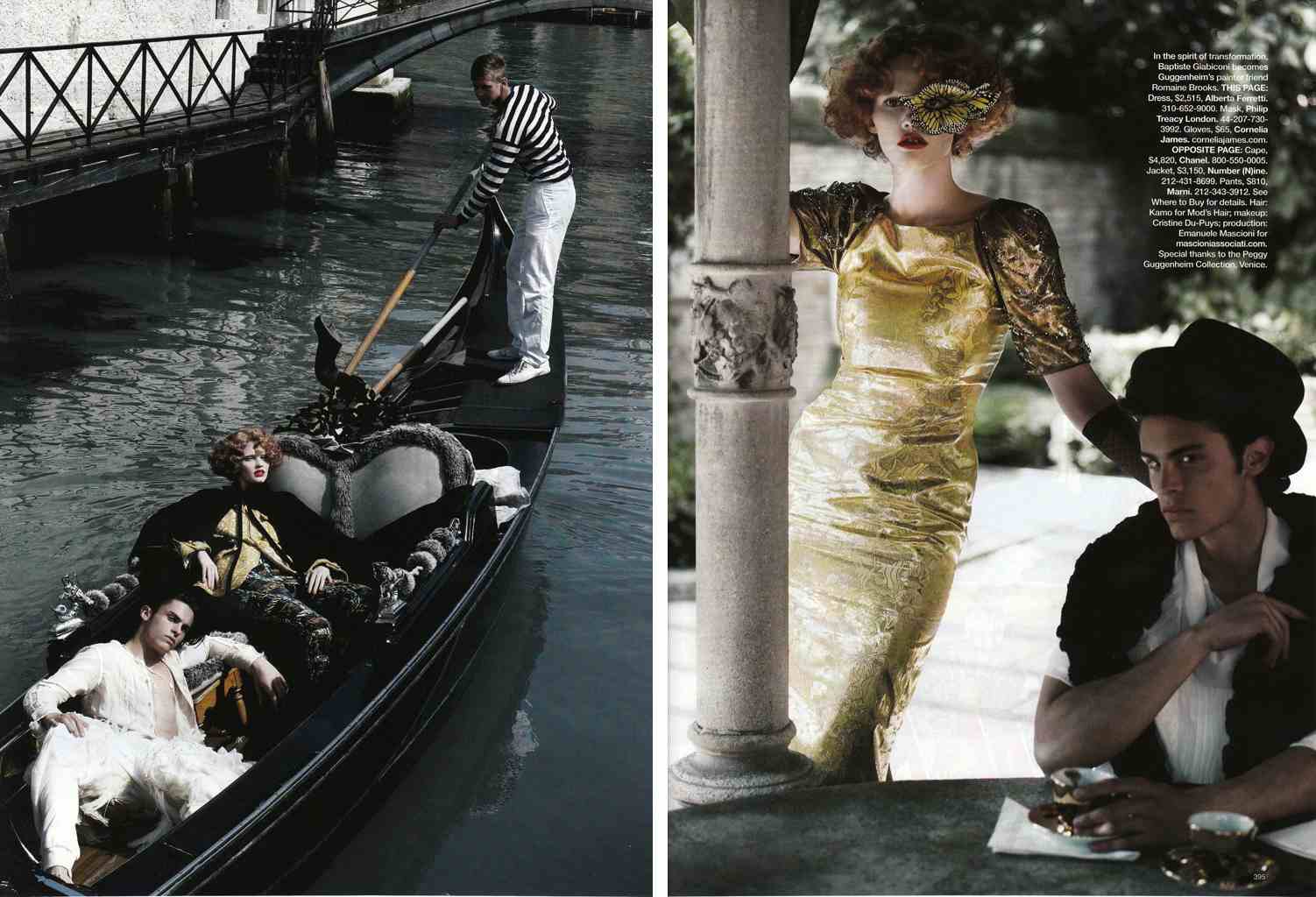 HARPER'S BAZAAR - 2009
Photographer: Karl Lagerfeld
Model: Lara Stone
Stylist: Amanda Harlech
Location: Venice - Italy