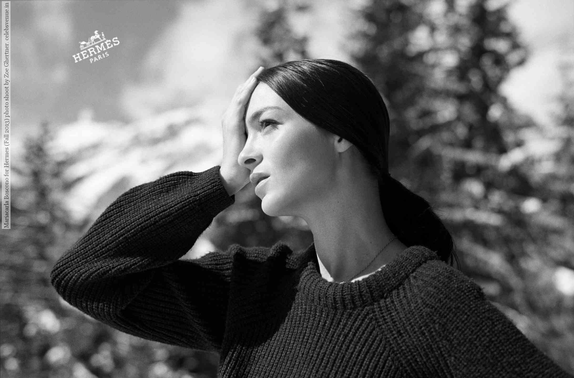 HERMES - VESTIAIRE D'HIVER 2013 
Photographer: Zoe Ghertner
Model: Maria Carla Boscono 
Stylist: Camille Bidault Waddington
Location: Wengen - Switzerland