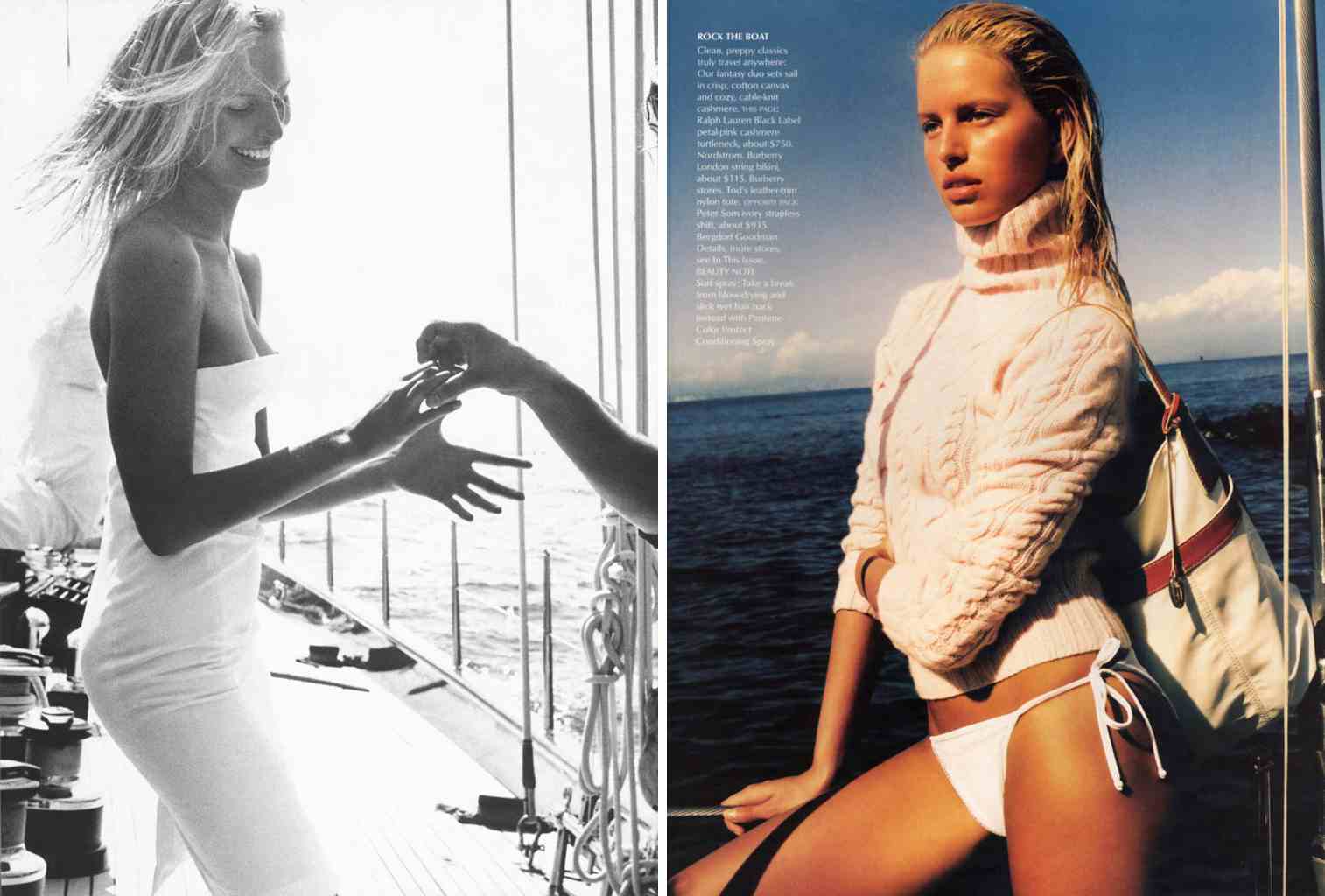 VOGUE USA - 2003
Photographer: Mario Testino
Model: Karolina Kurkova - Hayden Christensen
Stylist: Tonne Goodman
Location: Capri - Italy