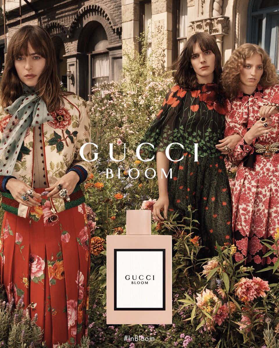 GUCCI  - Bloom
Photographer: Glen Luchford
Model: Dakota Johnson, Hari Nef, Petra Collins
Stylist: Joe McKenna
Location: Los Angeles, US