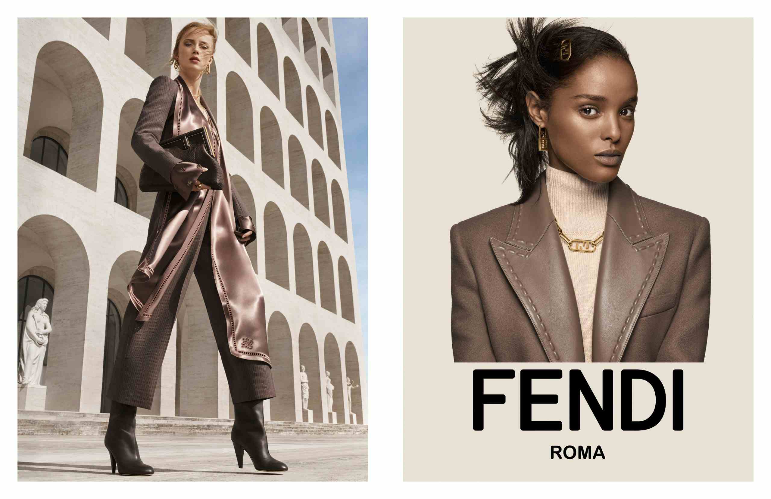 FENDI - FW21
Photographer: Craig McDean
Model: Rianne Van Rompaey, Malika Louback, He Cong, Tianna St Louis
Stylist: Melanie Ward
Location: Rome