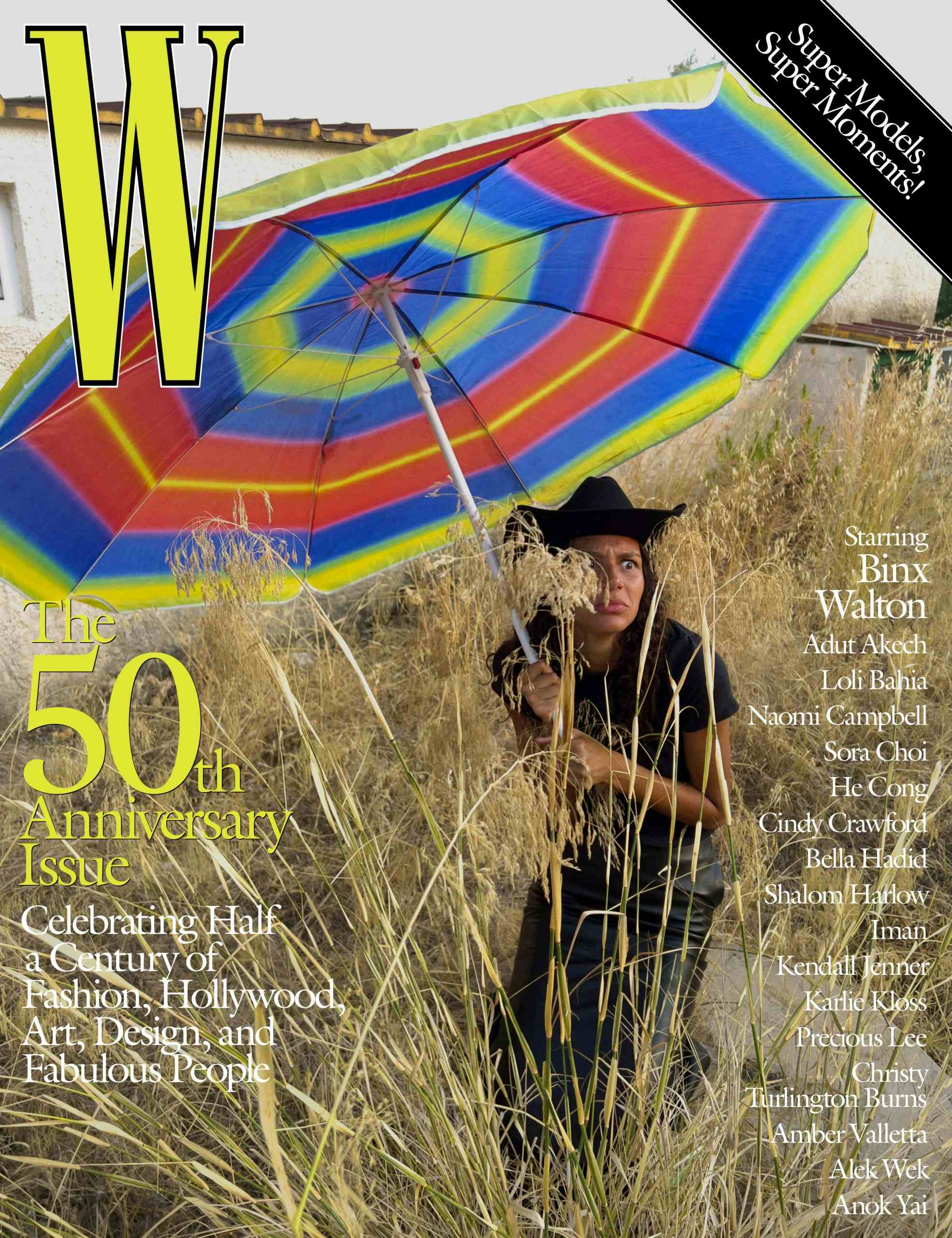 W MAGAZINE - W 50TH ANNIVERSARY ISSUE
Photographer: Juergen Teller
Model: Binx Walton, Alek Wek
Stylist: Jodie Barnes
Location: Noto, Sicily, IT