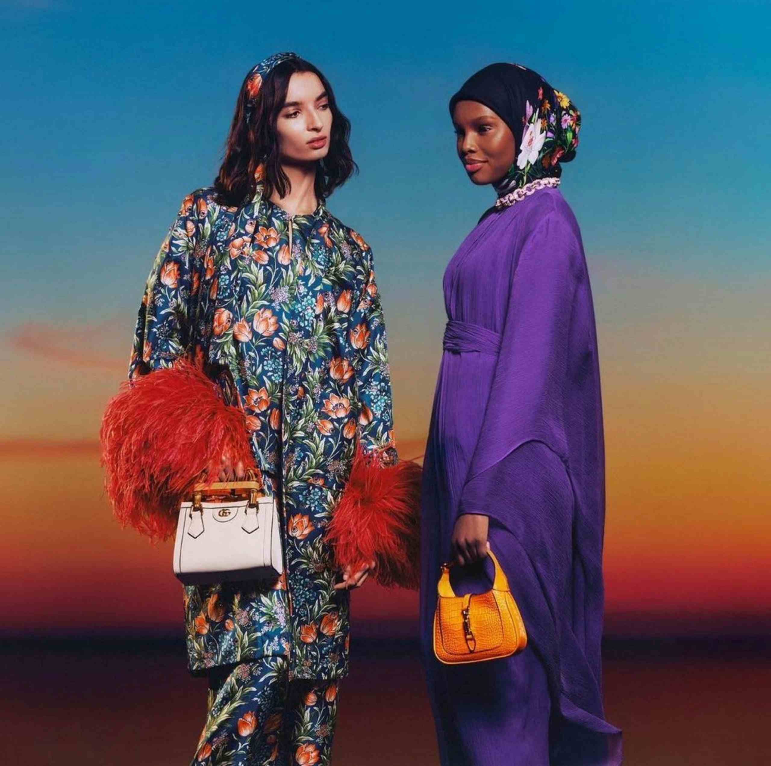 VOGUE ARABIA -  Vogue Arabia x Gucci
Photographer: Scandebergs
Model: Amina Adan, Emma Goune, Yoesry, Halima

